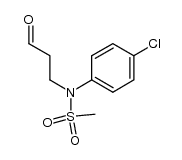 N-(4-chlorophenyl)-N-(3-oxopropyl)methanesulfonamide结构式