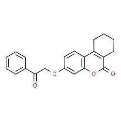 3-phenacyloxy-7,8,9,10-tetrahydrobenzo[c]chromen-6-one结构式