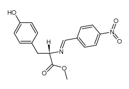 N-(4-nitro-benzylidene)-l(-)-tyrosine methyl ester Structure