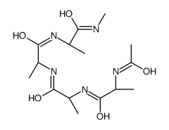 (2S)-2-acetamido-N-[(2S)-1-[[(2S)-1-[[(2S)-1-(methylamino)-1-oxopropan-2-yl]amino]-1-oxopropan-2-yl]amino]-1-oxopropan-2-yl]propanamide结构式