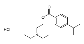 diethyl-[2-(4-propan-2-ylbenzoyl)oxyethyl]azanium,chloride结构式