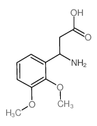 3-氨基-3-(2,3-二甲氧基苯基)-丙酸结构式