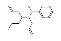 (+)-N-allyl,N-[(R)-α-methylbenzyl]-hept-1-ene-4-amine Structure