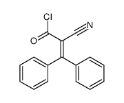 2-cyano-3,3-diphenylprop-2-enoyl chloride Structure