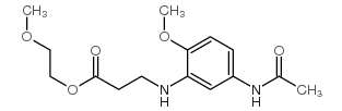 2-methoxyethyl N-[5-(acetylamino)-2-methoxyphenyl]-beta-alaninate结构式