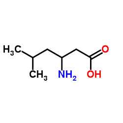 3-Amino-5-methylhexanoic acid Structure