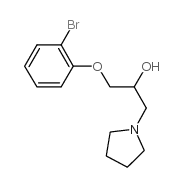 1-(2-bromophenoxy)-3-pyrrolidin-1-ylpropan-2-ol结构式