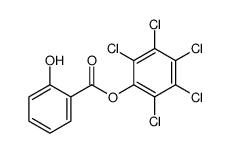 (2,3,4,5,6-pentachlorophenyl) 2-hydroxybenzoate Structure