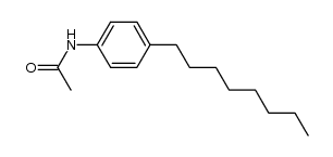 n-octyl-4 acetanilide Structure