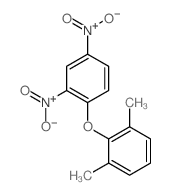 2-(2,4-dinitrophenoxy)-1,3-dimethyl-benzene结构式