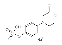 1-[bis(2-chloroethyl)amino]-4-sulfooxy-benzene Structure