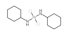 cis-DICYCLOHEXYLAMMINEDICHLORO-PLATINUM(II) structure