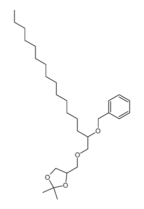 2,2-Dimethyl-4-[[[2-(phenylmethoxy)hexadecyl]oxy]methyl]-1,3-dioxolane结构式