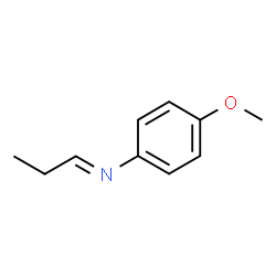 Benzenamine, 4-methoxy-N-propylidene-, [N(E)]- (9CI) structure