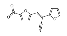 trans-3-(5-nitro-2-furyl)-2-(2-furyl)-acrylonitrile Structure