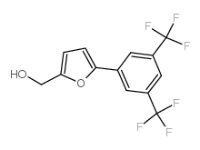(5-(3,5-双(三氟甲基)苯基)呋喃-2-基)甲醇结构式