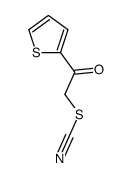 (2-oxo-2-thiophen-2-ylethyl) thiocyanate Structure