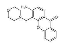 3-amino-4-(morpholin-4-ylmethyl)xanthen-9-one Structure