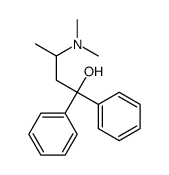 1,1-diphenyl-3-dimethylaminobutane-1-ol structure