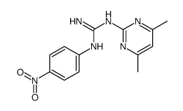 2-(4,6-dimethylpyrimidin-2-yl)-1-(4-nitrophenyl)guanidine结构式