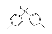 diiododi-p-tolyl-l4-tellane Structure