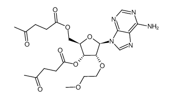3',5'-di-O-levulinyl-2'-O-(2-methoxyethyl)adenosine结构式