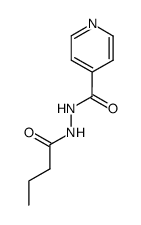 N-butyryl-N'-isonicotinoyl hydrazine Structure