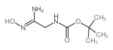 tert-Butyl (N-hydroxycarbamimidoylmethyl)carbamate Structure