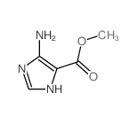 5-氨基-1H-咪唑-4-羧酸甲酯结构式