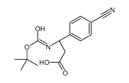 (R)-Boc-4-cyano-β-Phe-OH Structure