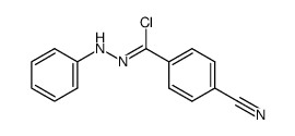 4-[chloro(phenylhydrazono)methyl]benzonitrile Structure