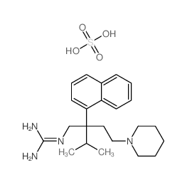 2-[3-methyl-2-naphthalen-1-yl-2-[2-(1-piperidyl)ethyl]butyl]guanidine; sulfuric acid structure