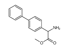 2-氨基-2-(4-联苯基)乙酸甲酯结构式