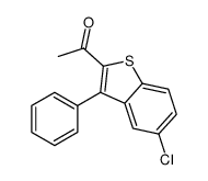 1-(5-Chloro-3-phenyl-1-benzothiophen-2-yl)ethanone结构式