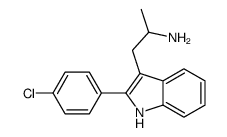 2-(p-Chlorophenyl)-α-methyl-1H-indole-3-ethanamine结构式