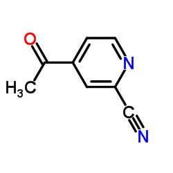 4-乙酰基-2-氰基吡啶结构式