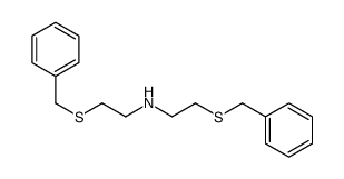 2-benzylsulfanyl-N-(2-benzylsulfanylethyl)ethanamine结构式