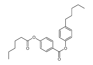 (4-pentylphenyl) 4-hexanoyloxybenzoate结构式