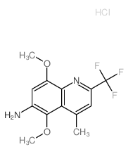 5,8-dimethoxy-4-methyl-2-(trifluoromethyl)quinolin-6-amine Structure