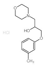1-(3-methylphenoxy)-3-morpholin-4-yl-propan-2-ol结构式
