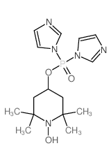 4-diimidazol-1-ylphosphoryloxy-1-hydroxy-2,2,6,6-tetramethyl-piperidine结构式