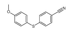 4-(4-methoxyphenyl)sulfanylbenzonitrile结构式