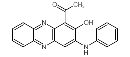 1-acetyl-3-anilino-10H-phenazin-2-one结构式