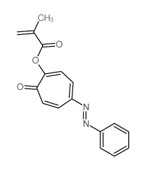 2-Hydroxy-5-(phenylazo)-2,4, 6-cycloheptatrien-1-one methacrylate Structure