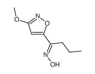 1-(3-methoxy-isoxazol-5-yl)-butan-1-one oxime结构式