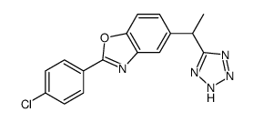 2-(4-Chlorophenyl)-5-[1-(2H-tetrazol-5-yl)ethyl]-1,3-benzoxazole Structure