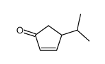 4-propan-2-ylcyclopent-2-en-1-one结构式