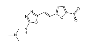 TRANS-2-((DIMETHYLAMINO)METHYLIMINO)-5-(2-(5-NITRO-2-FURYL)VINYL)-1,3,4- OXADIAZOLE) Structure