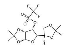 1,2:5,6-di-O-isopropylidene-3-O-trifluoromethanesulfonyl-α-D-allofuranose Structure