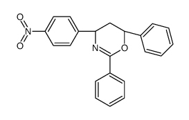 (4R,6R)-4-(4-nitrophenyl)-2,6-diphenyl-5,6-dihydro-4H-1,3-oxazine Structure